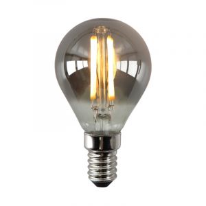 Dimbar Olucia E14 LED lampa, P45, 3w, rökglas, 2200k