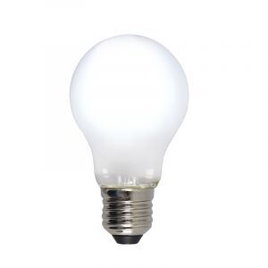 Dimbar Olucia E27 LED lampa, A60, 5w, Vitt glas, 6500k