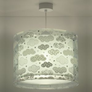 Grön fönsterlampa barn plast, Clouds