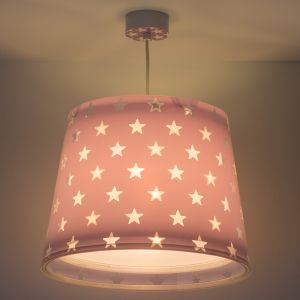 Lila fönsterlampa barn plast, Stars