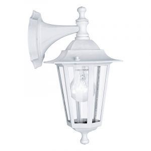 Vit klassisk utelampa aluminium, Alieke, IP44