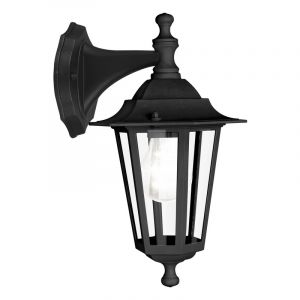 Svart klassisk utelampa aluminium, Alieke, IP44