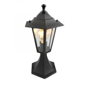 Svart klassisk utelampa aluminium, Alieke, IP44