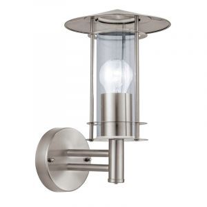 Silver modern utelampa rostfritt stål, Arabella, IP44