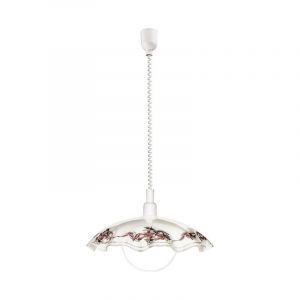 Vit klassisk fönsterlampa glas, Kaj