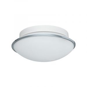 Krom vägglampa stål, Nicoletta, IP44