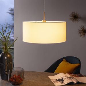 Vit modern fönsterlampa tyg, Abano