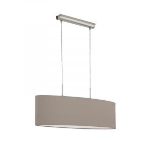 Taupe modern fönsterlampa tyg, Abano