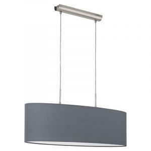 Grå modern fönsterlampa tyg, Abano