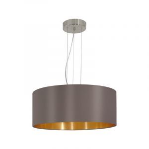 Brun modern fönsterlampa tyg, Terme