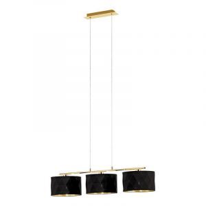 Svart design fönsterlampa tyg, Wessel