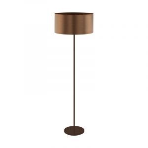 Brun design golvlampa plast, Noor, med brytare