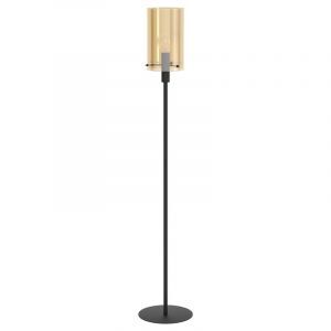 Svart modern golvlampa stål, Ritesh, med brytare