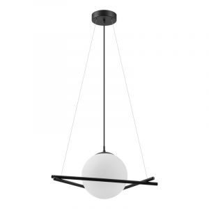 Svart retro fönsterlampa glas, Tjardo