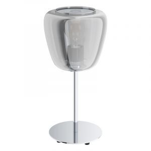 Krom modern bordslampa stål, Gauke, med brytare