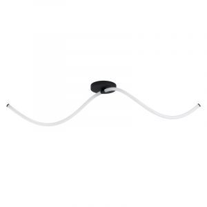 Svart modern plafond stål, Allal, 12W, 3000K LED