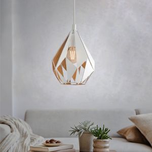 Vit design fönsterlampa metall, Acri