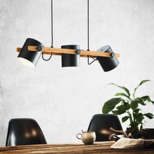Trä fönsterlampa svart, Kaspar