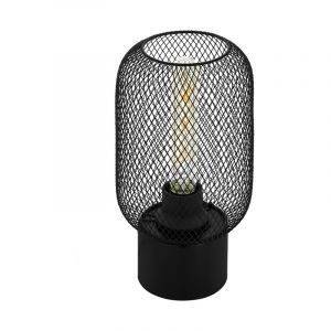Svart industri bordslampa stål, Zerda, med brytare