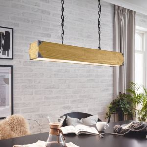 Rustik fönsterlampa trä, Katrijn