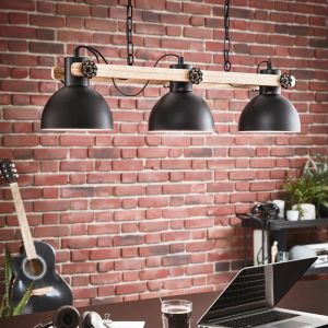 Svart industri fönsterlampa metall, Elmira