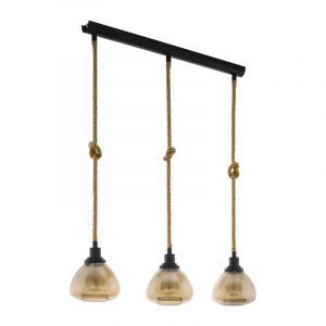 Svart industri fönsterlampa stål, Simeon