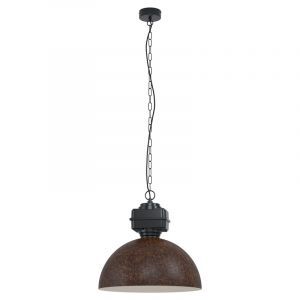 Brun industri fönsterlampa stål, Silja