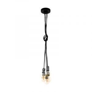 Svart fönsterlampa stål, Nickolai