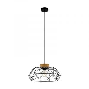 Svart industri fönsterlampa stål, Joseline