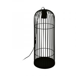 Svart industri golvlampa stål, Dunia, med brytare