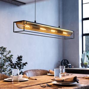 Svart industri fönsterlampa aluminium, Mauricio