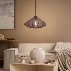 Svart industri fönsterlampa stål, Agnese