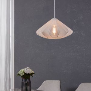 Vit industri fönsterlampa stål, Agnese