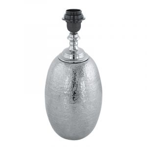 Nickel retro bordslampa utan skärm aluminium, Abdel, med brytare