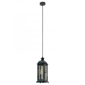 Grön retro fönsterlampa metall, Abderrahman