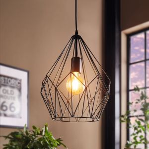 Svart industri fönsterlampa metall, Acri