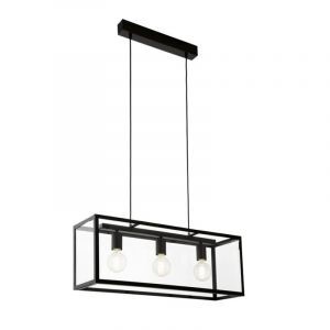 Svart industri fönsterlampa stål, Yagmur