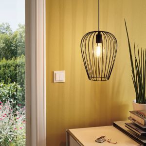 Svart industri fönsterlampa metall, Kitana