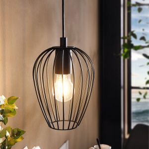 Svart industri fönsterlampa metall, Kitana