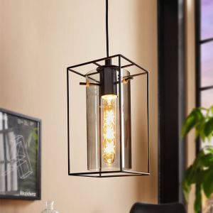 Svart industri fönsterlampa glas, Aprica