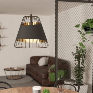 Svart retro fönsterlampa metall, Joost