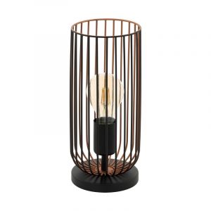 Koppar industri bordslampa stål, Silje, med brytare
