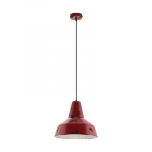 Röd retro fönsterlampa metall, Praia