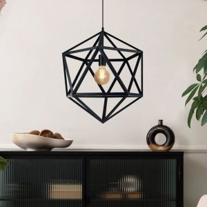 Svart industri fönsterlampa metall, Agnita