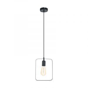 Svart retro fönsterlampa metall, Aida