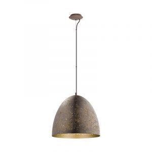 Brun retro fönsterlampa stål, Ajay