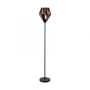 Svart modern golvlampa metall, Acri, med brytare