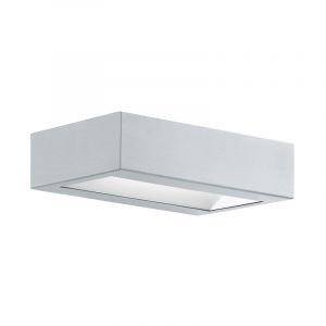 Silver modern utelampa rostfritt stål, Simen, 4W, 3000K LED, IP44