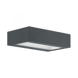 Antracit modern utelampa stål, Simen, 4W, 3000K LED, IP44