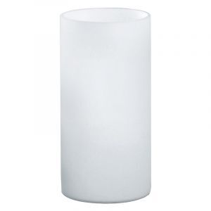 Vit design bordslampa glas, Basken, med brytare